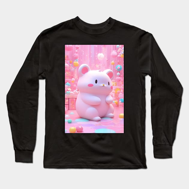 Cute Kawaii mouse Long Sleeve T-Shirt by Spaceboyishere